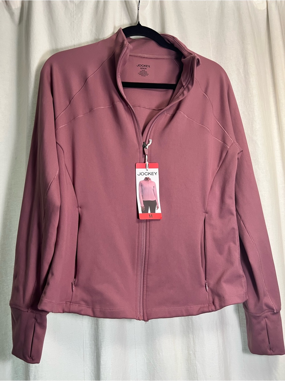 Jockey Women's Mauve Zip-Front Jacket